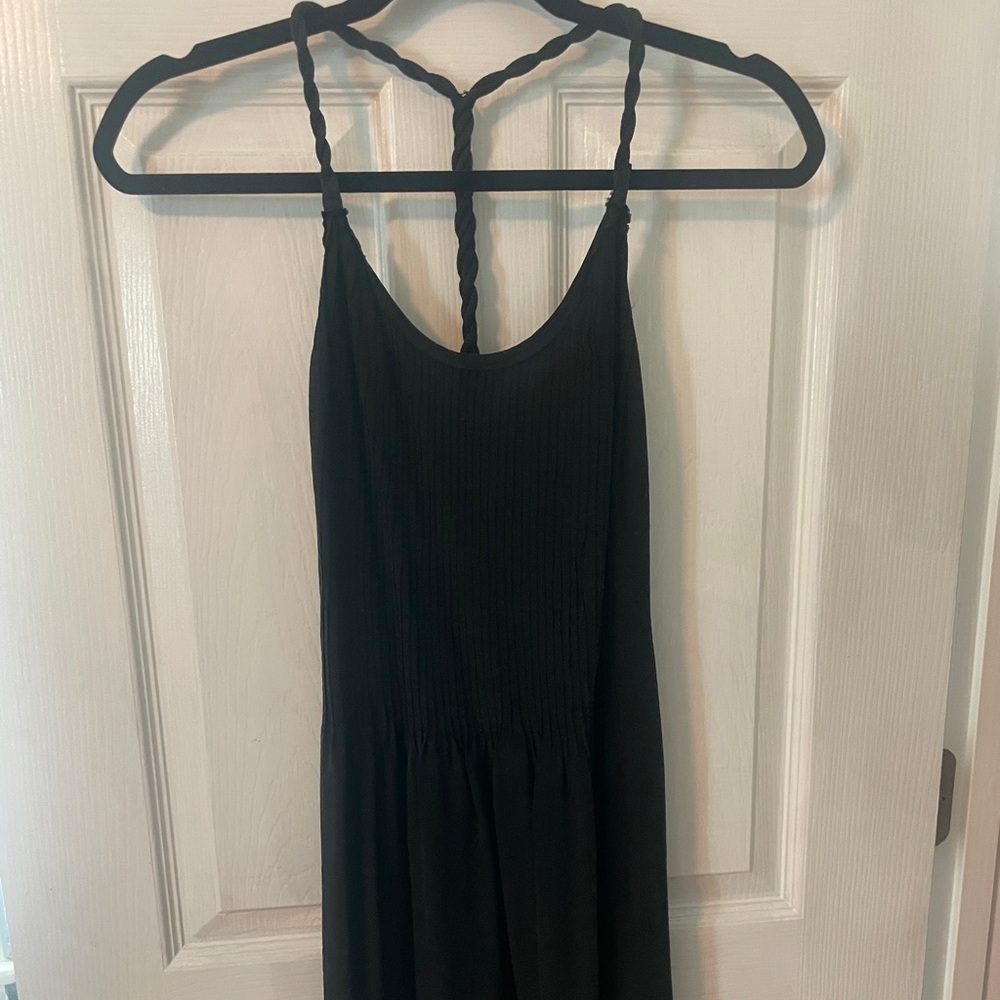 Black silk dress